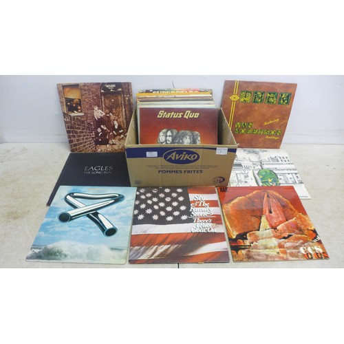 5065 - 25 Rock LPs including The Who, Eagles, Sly and the Family Stone, Tubular Bells, Deep Purple, Free, e... 