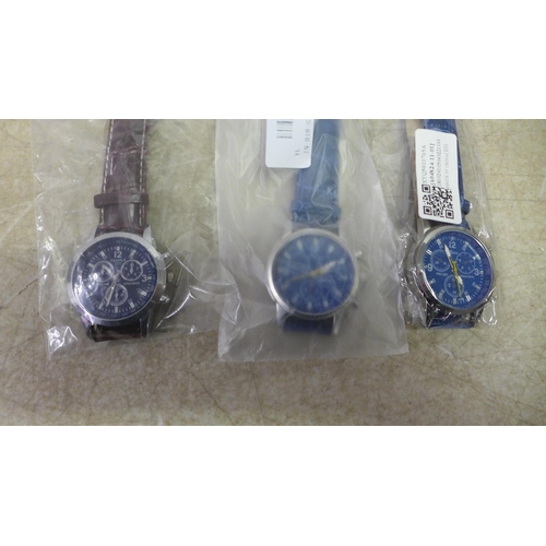 5076 - 9 assorted gentleman's wristwatches, all packaged and unused