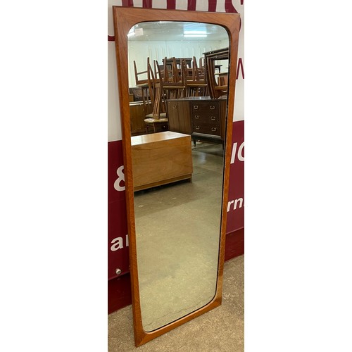 80 - A teak rectangular framed mirror