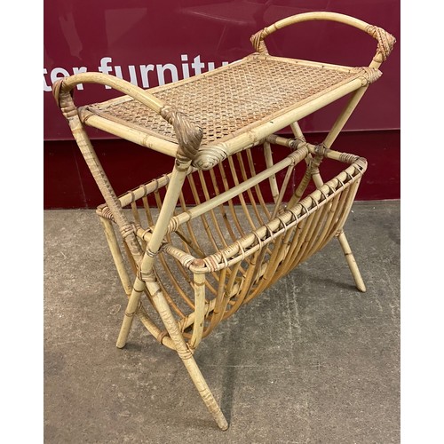 83 - An Italian bamboo magazine rack