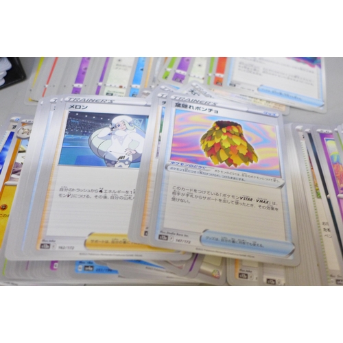 2023 - Over 400 Japanese Pokémon cards with 30 rare holographic, cards in sleeves