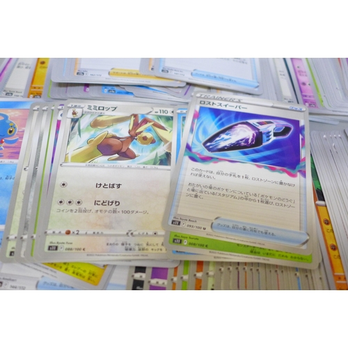 2023 - Over 400 Japanese Pokémon cards with 30 rare holographic, cards in sleeves