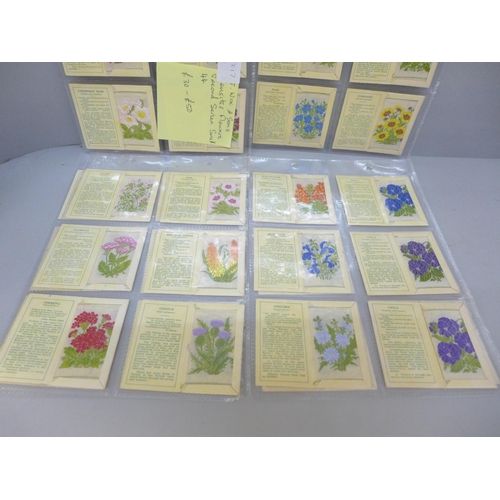 2027 - Tobacco cigarette cards; J Wix & Sons, Kensitas Flowers, Second Series, small, 44, every flower repr... 