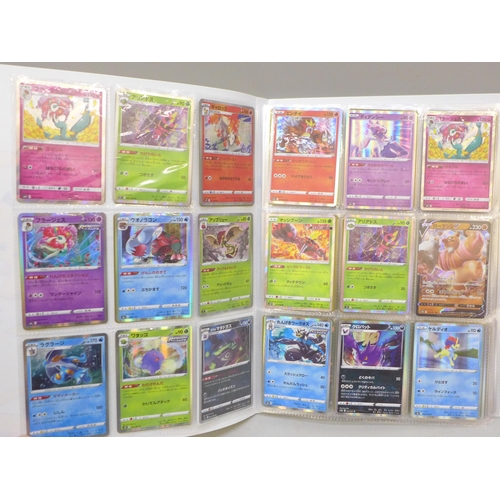 2039 - Full Pikachu binder of Japanese Pokémon cards, 324 cards, binder includes 72 holographic rare and do... 