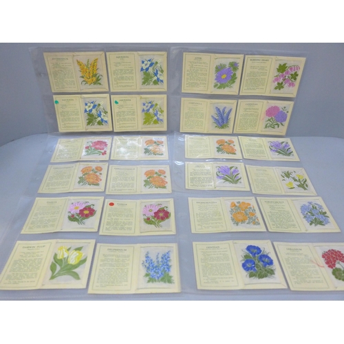 2052 - Tobacco Cigarette cards; J Wix & Sons, Kensitas Flowers, First Series, medium, Type Bi (plain backs)... 