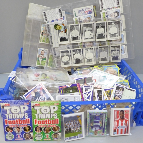 2056 - Football cards etc., including Typhoo tea cards