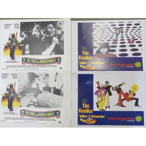 2083 - The Beatles modern lobby cards and Mexican Beatlemania posters