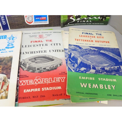 2093 - Thirty FA Cup Final programmes including 1959 final, Nottingham Forest v Luton Town