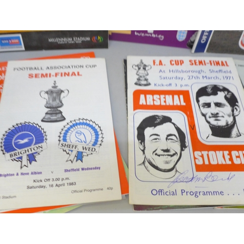 2093 - Thirty FA Cup Final programmes including 1959 final, Nottingham Forest v Luton Town