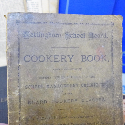 2095 - Vintage recipe and cookery books and a 19th Century hand-written book of recipes