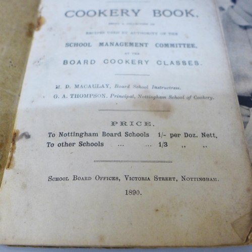 2095 - Vintage recipe and cookery books and a 19th Century hand-written book of recipes