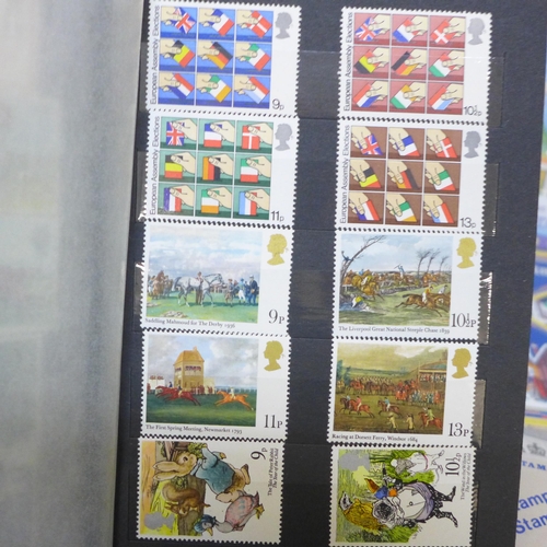 2104 - Stamps; a box of Great Britain stamps, presentation packs, etc., face value £150