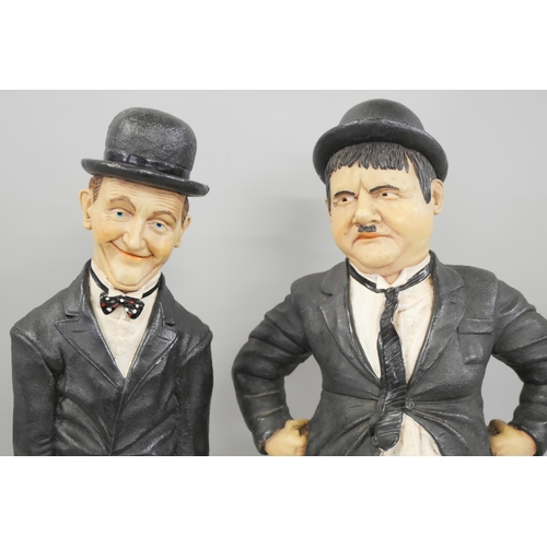 2208 - A pair of Laurel and Hardy figures