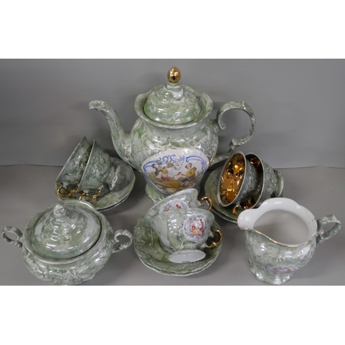 2235 - Three boxes of decorative china including two continental tea sets **PLEASE NOTE THIS LOT IS NOT ELI... 