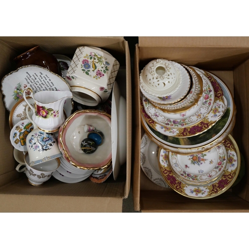 2235 - Three boxes of decorative china including two continental tea sets **PLEASE NOTE THIS LOT IS NOT ELI... 