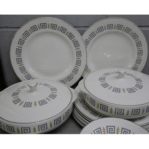 2250 - A collection of 1950s dinnerwares 'Athens' Alpine Wear by Wood & Sons, England **PLEASE NOTE THIS LO... 