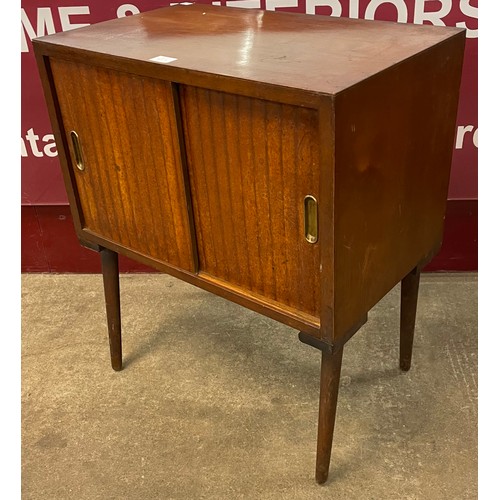 83B - A walnut record cabinet