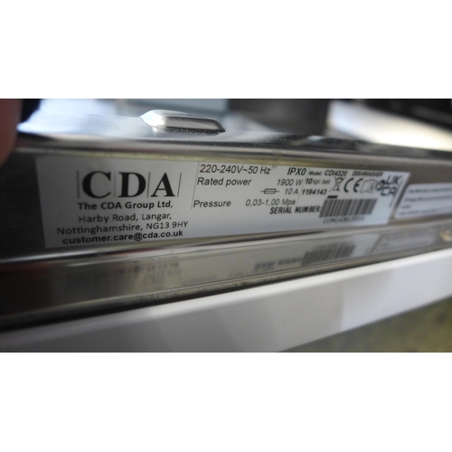 4041 - CDA Integrated Sliding Hinge Dishwasher, Original RRP £357.50 + vat  * This lot is subject to vat