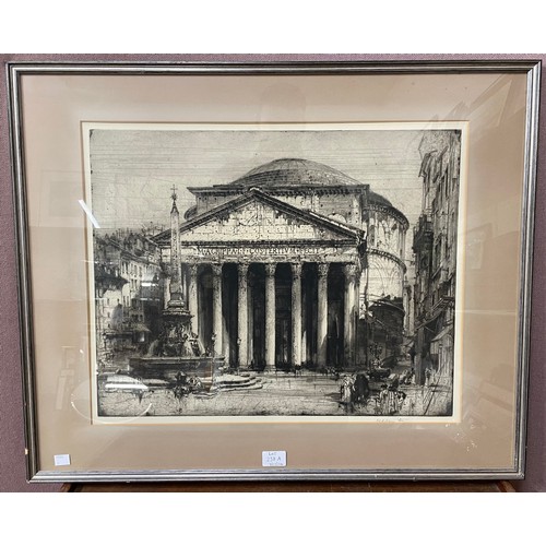 238A - Hedley Fitton (British 1859-1929), The Pantheon, Rome, etching with drypoint, signed lower right, fr... 