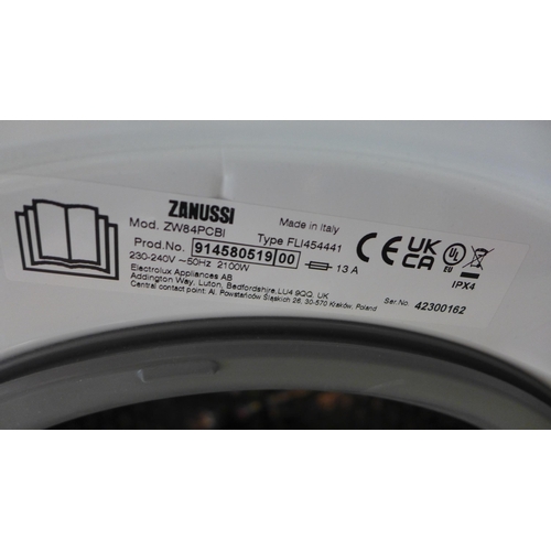 4047 - Zanussi Integrated Washing Machine 8kg, Original RRP £540.84 + vat * This lot is subject to vat