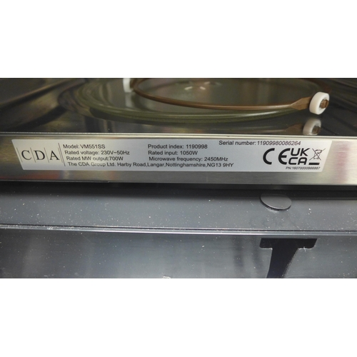 4054 - CDA Wall Microwave - Left Hinge Opening, Original RRP £257.50 + vat * This lot is subject to vat