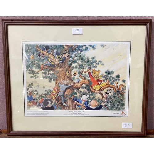 242 - A 1973 Rupert The Bear Annual limited edition print, no. 1947/2000, Rupert in The Tree Top by Alfred... 