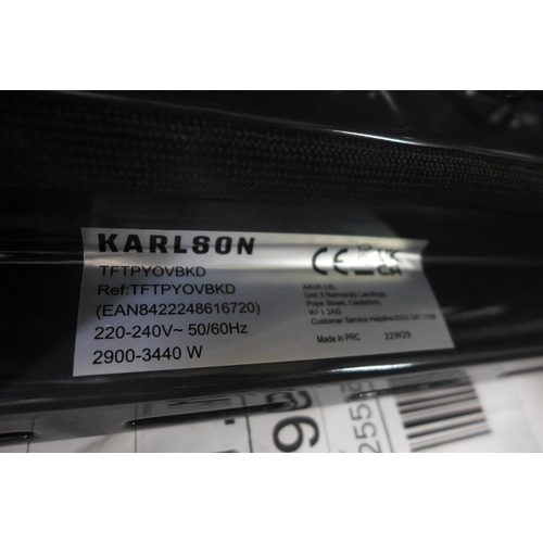 4101 - Karlson Single Pyrolytic Oven - Black, Original RRP £854.17 + vat * This lot is subject to vat