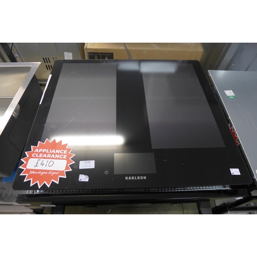 4106 - Karlson TFT Flex Zone Induction Hob *This lot is subject to VAT