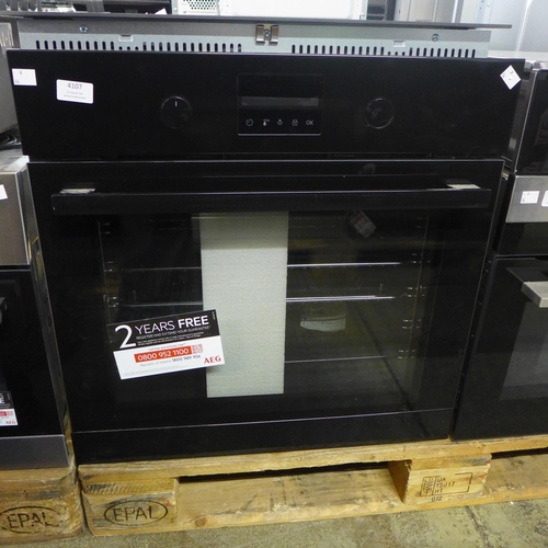 4107 - AEG Single Multi-function Oven, Original RRP £457.50 + vat * This lot is subject to vat