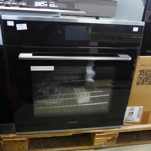 4124 - Karlson Single Pyrolytic Oven - Stainless Steel, Original RRP £732.50 + vat * This lot is subject to... 