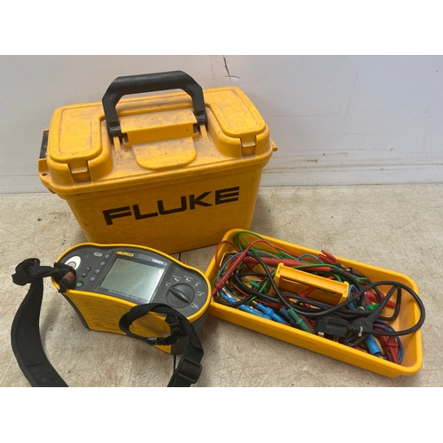 5032A - A Fluke Robin 1652 multifunction tester  pat testing machine with an assortment of leads  and probes