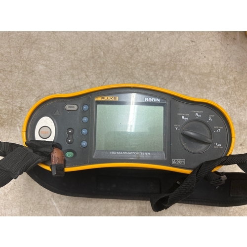 5032A - A Fluke Robin 1652 multifunction tester  pat testing machine with an assortment of leads  and probes