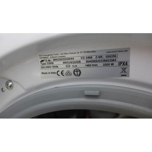 4044 - Bosch Integrated Washer Dryer (7KG), (Detergent draw front missing) Original RRP £945.83 + vat  * Th... 