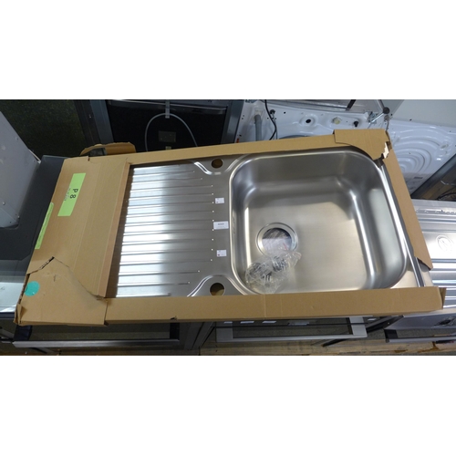 4069 - Nusa 1 Bowl Sink with drainer *This lot is subject to VAT