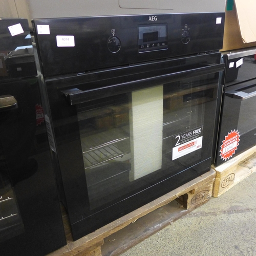 4074 - AEG Single Multifunction Oven, Original RRP £457.50 + vat * This lot is subject to vat