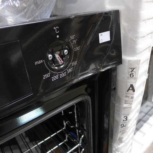 4196 - Beko built in oven (Door needs attention/transit damage) *This lot is subject to VAT