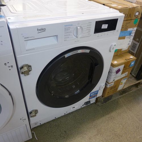 4222 - Beko Wifi Connected Integrated 9Kg Washer Dryer * This lot is subject to vat