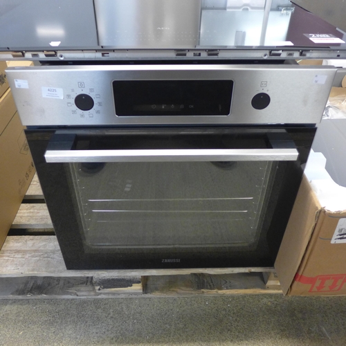 4225 - Zanussi Single Pyrolytic Oven  - Stainless Steel, Original RRP £440.84 + vat  * This lot is subject ... 