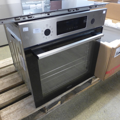 4225 - Zanussi Single Pyrolytic Oven  - Stainless Steel, Original RRP £440.84 + vat  * This lot is subject ... 