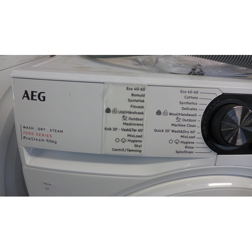 4254 - AEG Washer / Dryer 9Kg    - This lot requires a UK adapter  *This lot is subject to Vat