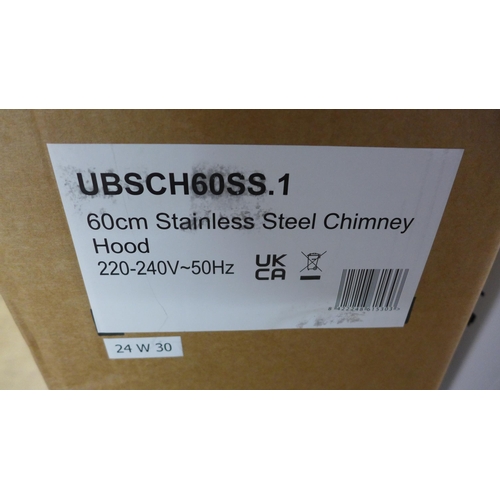 4257 - Viceroy Chimney Cooker Hood - Hob to Hood,  Stainless Steel Chimney hood * This lot is subject to va... 