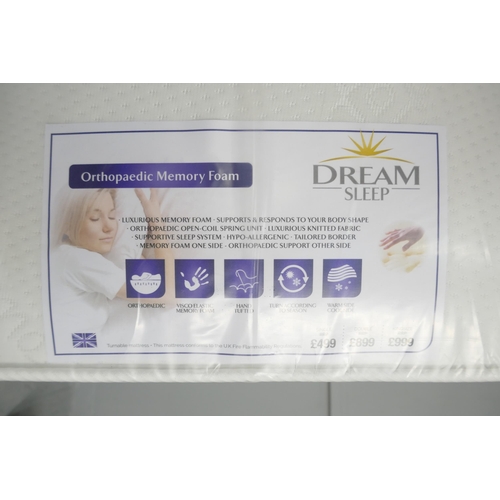 3103 - A memory foam orthopaedic single mattress