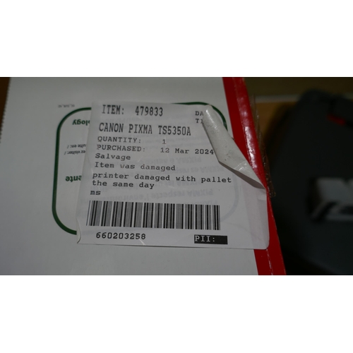 6035 - Canon Pixma printer with box - Ts5350A - This lot requires a UK adapter (342-541) *This lot is subje... 