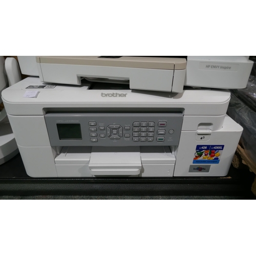 6239 - Two HP printers and a Brother Inkjet Printer (345-382,389,392) *This lot is subject to Vat