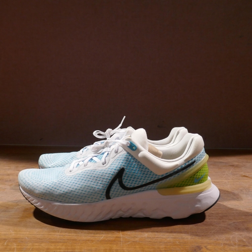 6171 - A pair of Men's Nike react miller 3 White/Black and Chlorine Blue trainers with box, Size UK11 *This... 