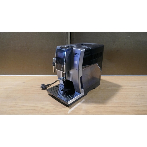 6016 - Delonghi Dinamica Bean to Cup Coffee Machine - missing drawer (Model: Ecam350.35.Sb) Original RRP £3... 