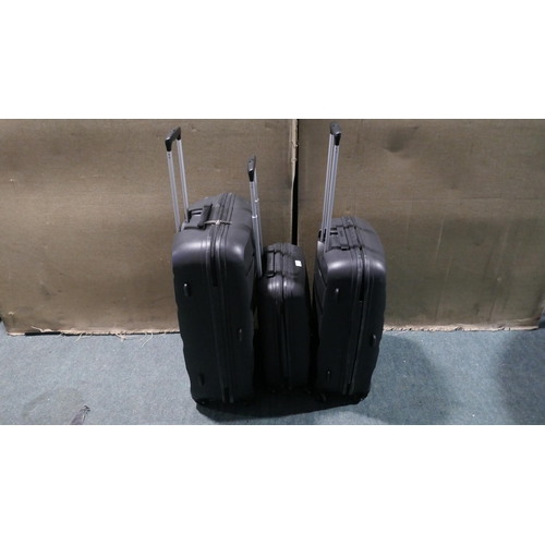 6028 - American Tourister Bon Air 3 piece Black Suitcases - Large/Medium/Carry On, Original RRP £133.33 + V... 