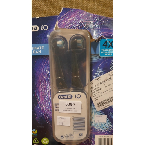 6090 - Oral B Io Brush Heads (342-252,383) *This lot is subject to Vat