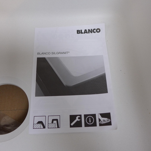 4138 - Blanco Silgranit 1.0 White sink with drainer * This lot is subject to vat