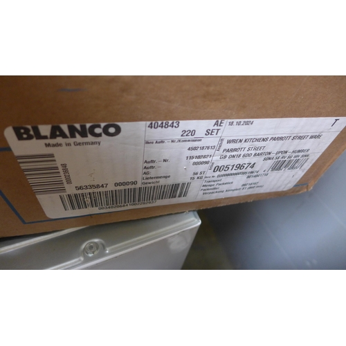 4138 - Blanco Silgranit 1.0 White sink with drainer * This lot is subject to vat